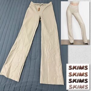 SKIMS Faux Leather Seamed Pants